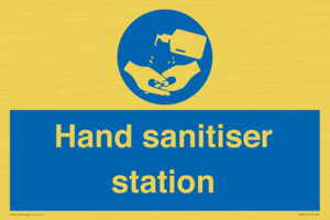 Hand sanitiser station